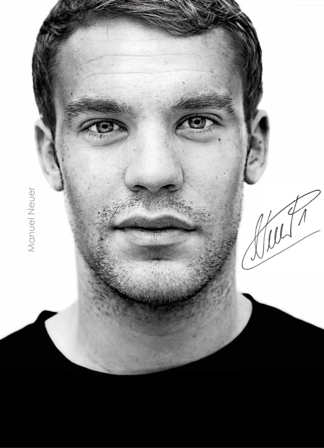 Manuel Neuer — Porträt mit Signatur