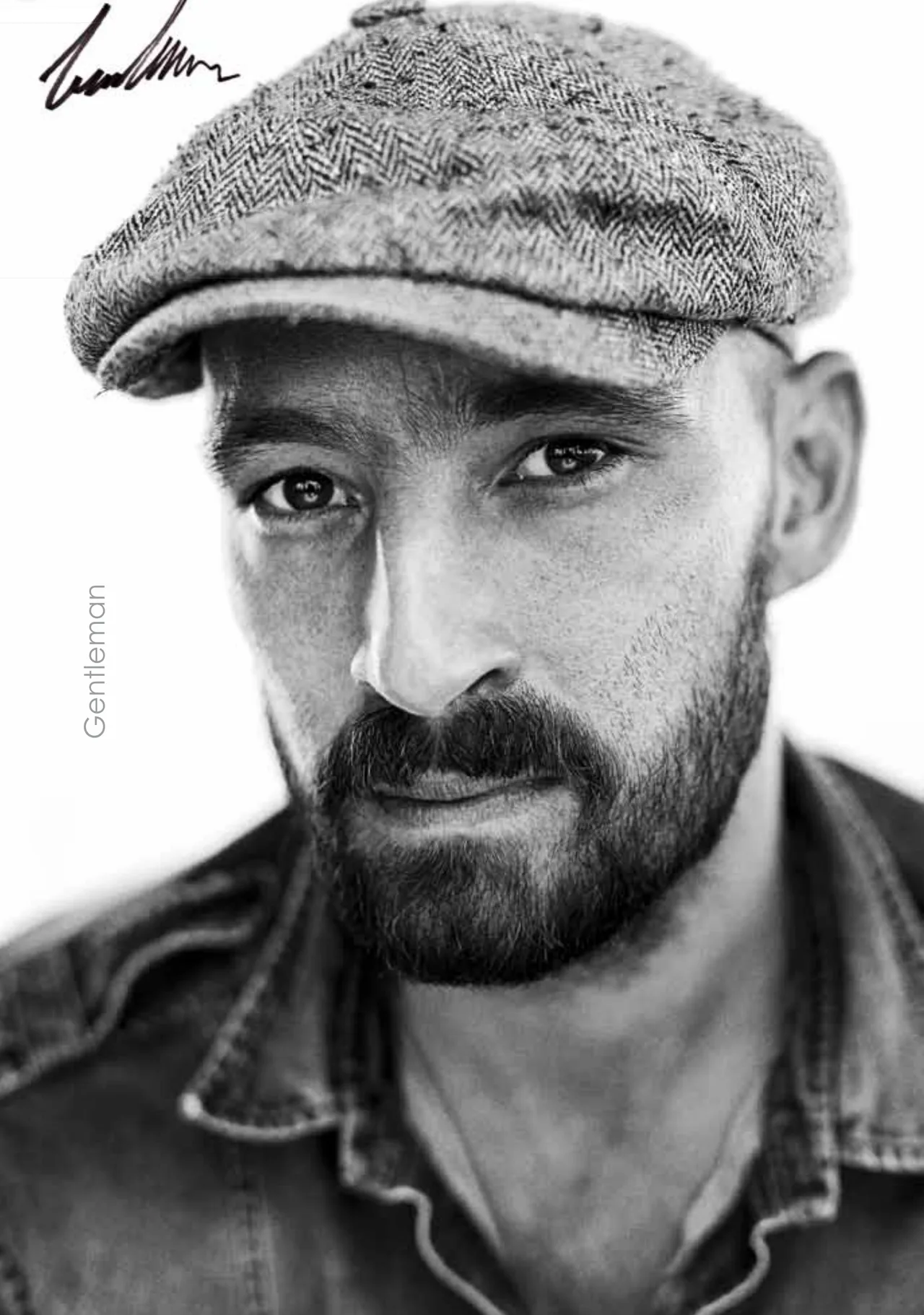 Gentleman — Porträt mit Signatur